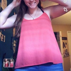 Hollister hot pink tank